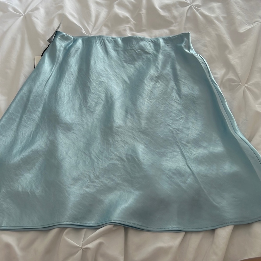 blue skip mini skirt